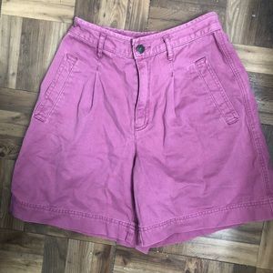 Vintage very high waist raspberry colored shorts